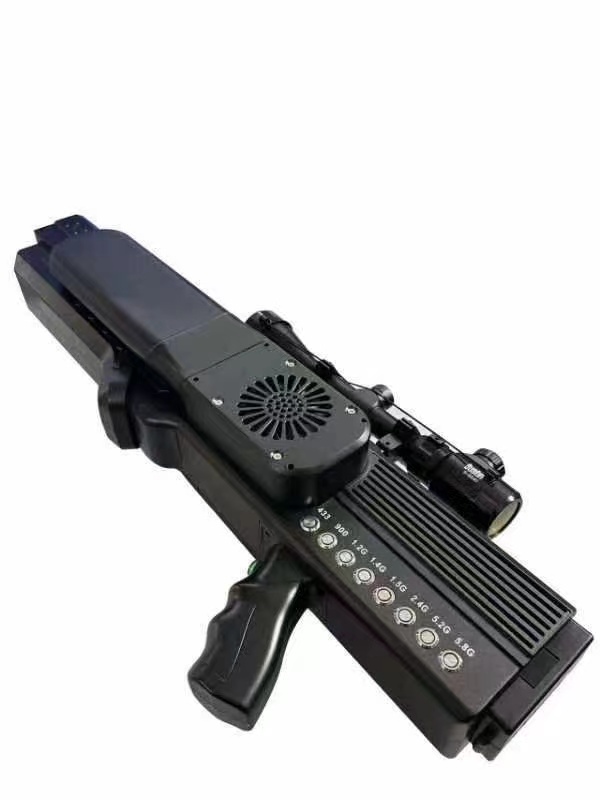  灵武手持便携式枪型低空防御反制八通道